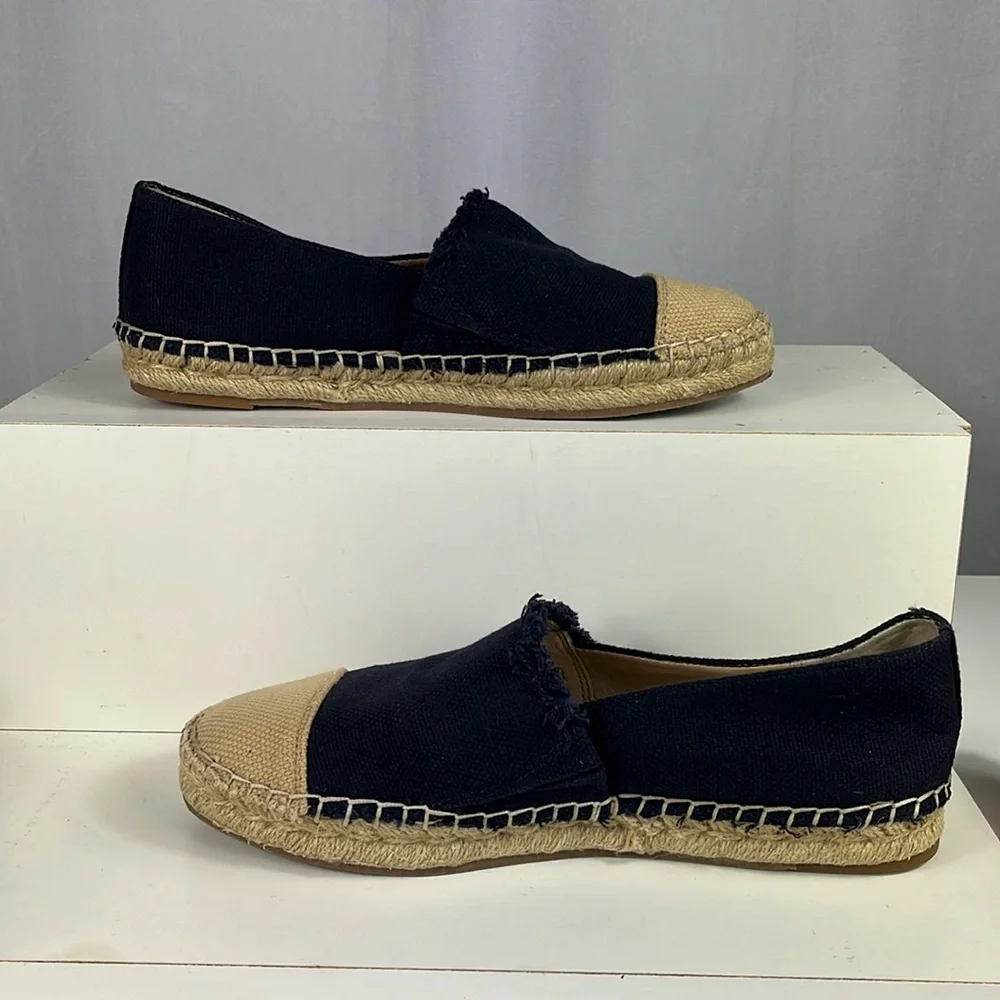 J. McLaughlin Redding Navy Canvas Espadrilles.‎